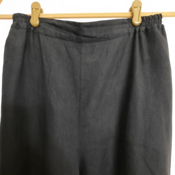 ESKANDAR Samurai Pants Linen Japanese Wide Leg Pants Pockets Palazzo Culotte M - Picture 3 of 9